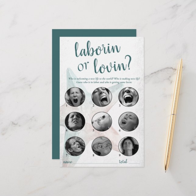 Coastal Chic | Blauwgroen Starfish Laborine of Lov (Voorkant / Achterkant in situ)