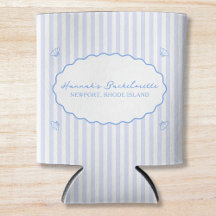 Coastal Chic Blue Bachelorette Seersucker Shell