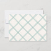 Coastal Chic bruiloft Bedankkaart (Achterkant)