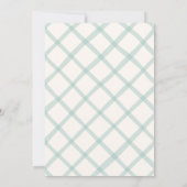 Coastal Chic bruiloft Kaart (Achterkant)