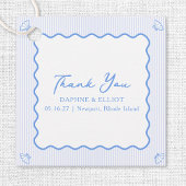 Coastal Chic Elegant Seaside Wedding Dank u Bedankjes Labels