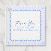 Coastal Chic Elegant Seaside Wedding Dank u Bedankjes Labels (Voorkant)