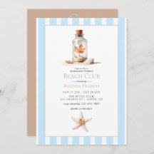 Coastal Chic Fall Beach Club Bachelorette Weekend