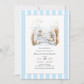 Coastal Chic Fall Beach Club Birthday Party Kaart (Voorkant)
