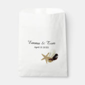 Coastal Chic Minimalist Seashell Boeket Bedankzakje (Voorkant)