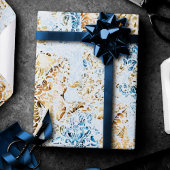 Coastal Chic | Modern Blue and Gold under the Zee Cadeaupapier
