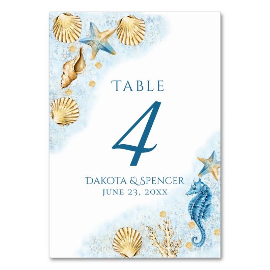 Coastal Chic | Modern koraalrif bruiloft Kaart (Achterkant)