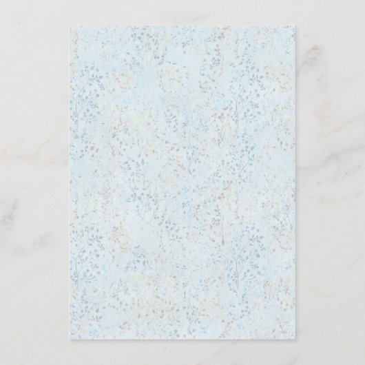 Coastal Chic | Modern koraalrif bruiloft Menu (Achterkant)