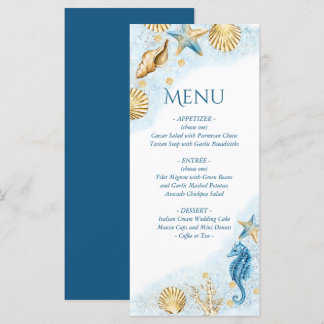 Coastal Chic | Modern koraalrif Menu
