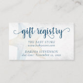 Coastal Chic | Modern koraalrif-register Informatiekaartje (Voorkant)