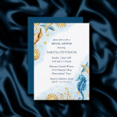 Coastal Chic | Modern koraalrif-Vrijgezellenfeest Kaart