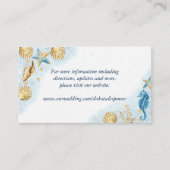 Coastal Chic | Moderne Coral Reef-website Informatiekaartje (Voorkant)