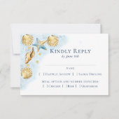 Coastal Chic | Moderne keuzevrijheid Nautical Beac RSVP Kaartje (Voorkant)
