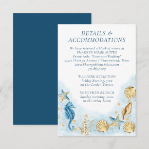 Coastal Chic   Moderne koraalrif-accommodatie Informatiekaartje