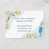 Coastal Chic | Moderne koraalrif — Gegevens Informatiekaartje (Voorkant)