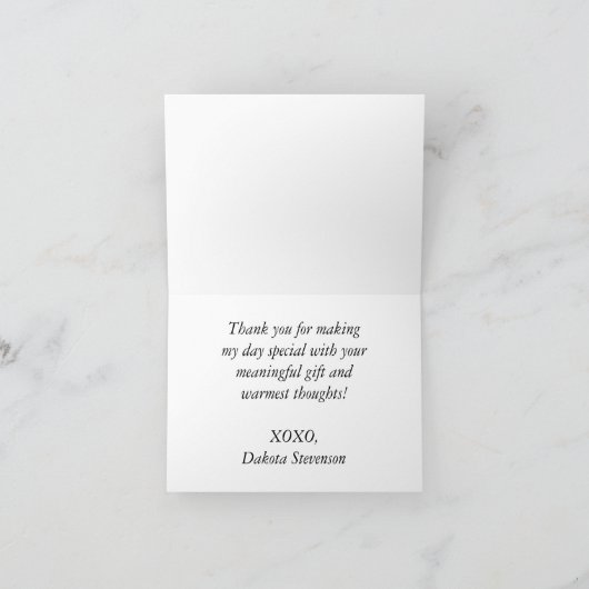 Coastal Chic | Moderne koraalrif-partij Bedankkaart (Binnen)