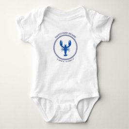 "coastal chic" "Nantucket-stijl" "blauwe kreeft" " Romper