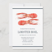 Coastal Chic Navy LOBSTER BOIL Seafood Boil Party (Voorkant)