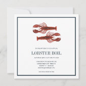 Coastal Chic Navy LOBSTER BOIL Seafood Boil Party (Voorkant)