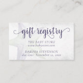 Coastal Chic | Paars en groen nationaal register Informatiekaartje (Voorkant)