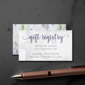 Coastal Chic | Paars en groen nationaal register Informatiekaartje