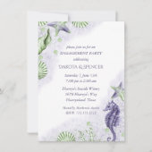 Coastal Chic | Paarse en groene partij Kaart (Voorkant)
