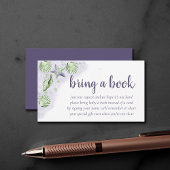 Coastal Chic | Paarse en kalkgroene boeken Informatiekaartje