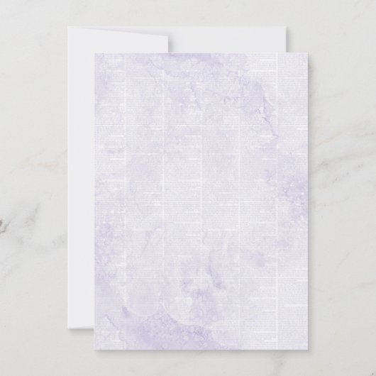 Coastal Chic | Paarse en kalkgroene hoofdfoto Bedankkaart (Achterkant)