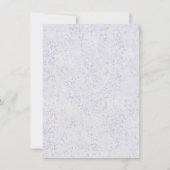 Coastal Chic | Paarse en langgroene bruiloft foto Kaart (Achterkant)