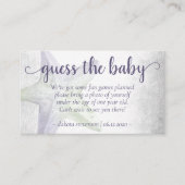 Coastal Chic | Paarse Starfish Raad Foto-aanvraag Informatiekaartje (Voorkant)