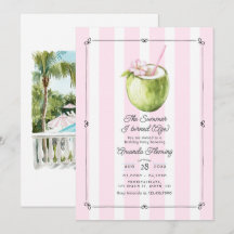 Coastal Chic Preppy Oud Geld Zomer Verjaardag 
