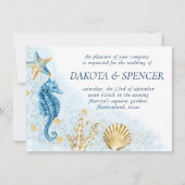 Coastal Chic | Rondbruin en goudkoraalrif Kaart (Voorkant)