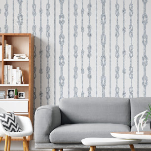 Coastal Chic Rope en zeiler knopen print Behang