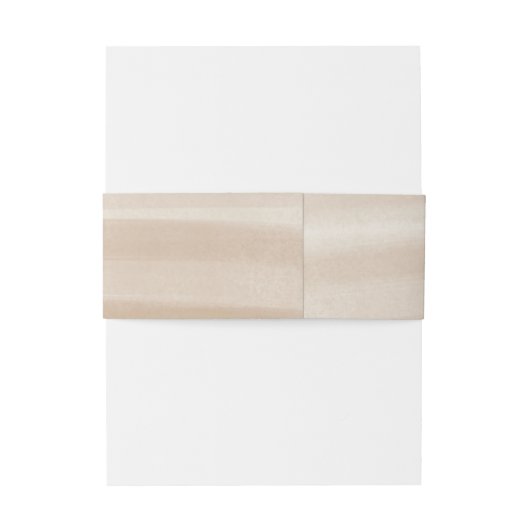 Coastal Chic Sandy Neutraal Elegant Huwelijk Uitnodigingen Wikkel (Achterkant Voorbeeld)