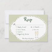 Coastal Chic Sun Palm Tree Wedding RSVP Kaartje (Voorkant)