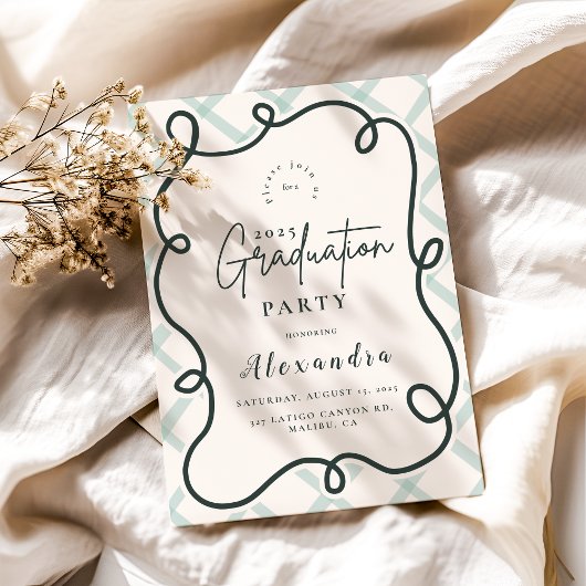 Coastal Chic Wavy Lijst Afstuderen Kaart