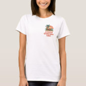 Coastal Christmas Club Print | Relaxed Beach Santa T-shirt (Voorkant)