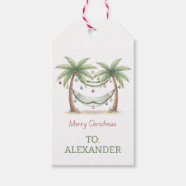 Coastal Christmas Palm Trees With Hammock Cadeaulabel