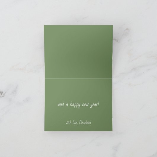 Coastal Christmas Palm Trees With Hammock Kaart (Binnen)