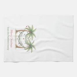 Coastal Christmas Palm Trees With Hammock Theedoek