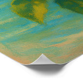 Coastal Citrus - Pastel Painting Style Orange Tree Poster (Hoek)