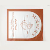 Coastal Classic Moderne Elegante Boho Bachelorette Wandkleed (Voorkant (horizontaal))