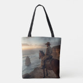 Coastal Cliff Tote Bag - Seaside Western Design (Achterkant)