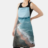 Coastal Cliffside Waves Apron Schort (Insitu)