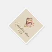Coastal Conch Seashell | Gepersonaliseerd Servet (Hoek)