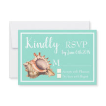 Coastal Conch Seashell & Zee Glass Green RSVP