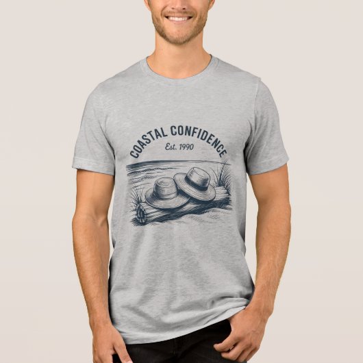 Coastal Confidence Tri-Blend Shirt (Voorkant)