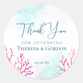 Coastal Coral Reef Dank u Stickers