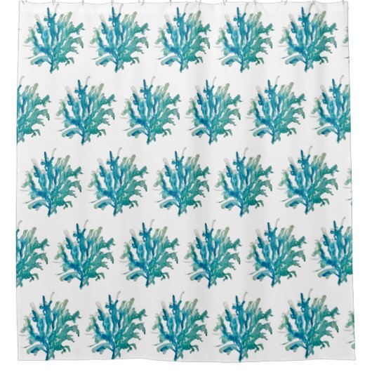 Coastal Coral Reef Patroon Douchegordijn (Voorkant)