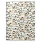 Coastal Cottage Lighthouse Pattern Notitieboek (Voorkant)